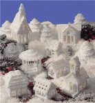 (image for) Plastic Canvas Snow Village